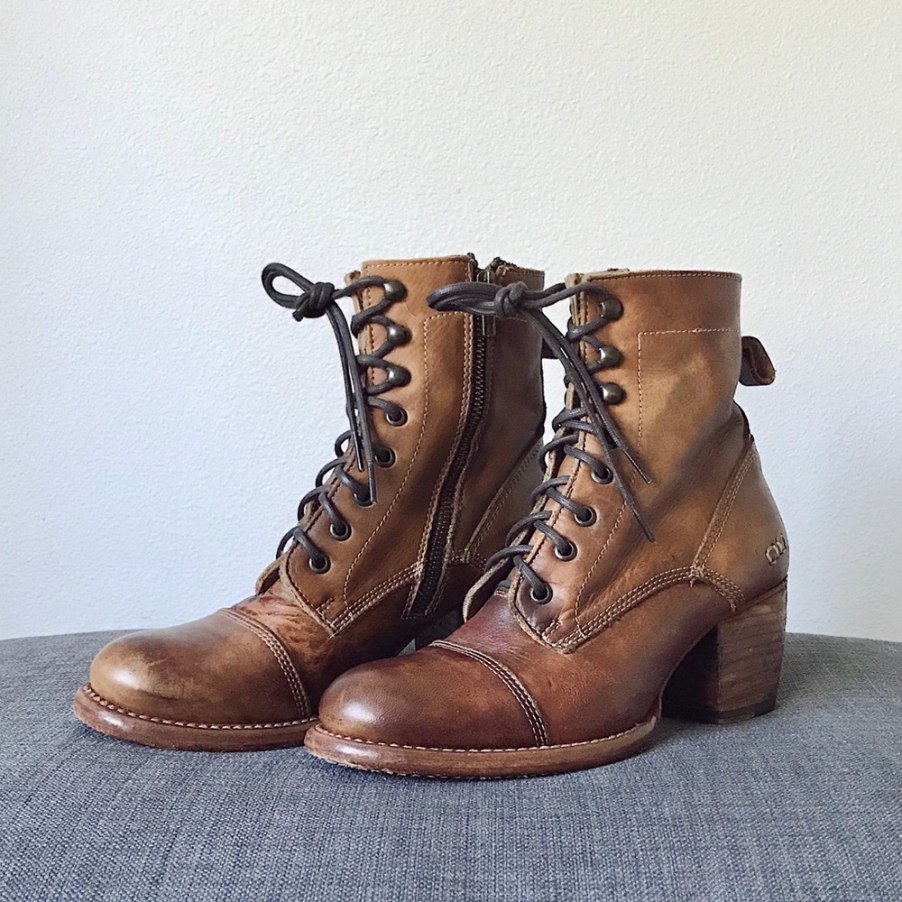 Bed Stu Judgement Leather Lace-Up Boot